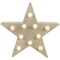 NorthLight 34300513 9.25 in. Lighted 5 Point Wooden Star Christmas Tabletop Decor